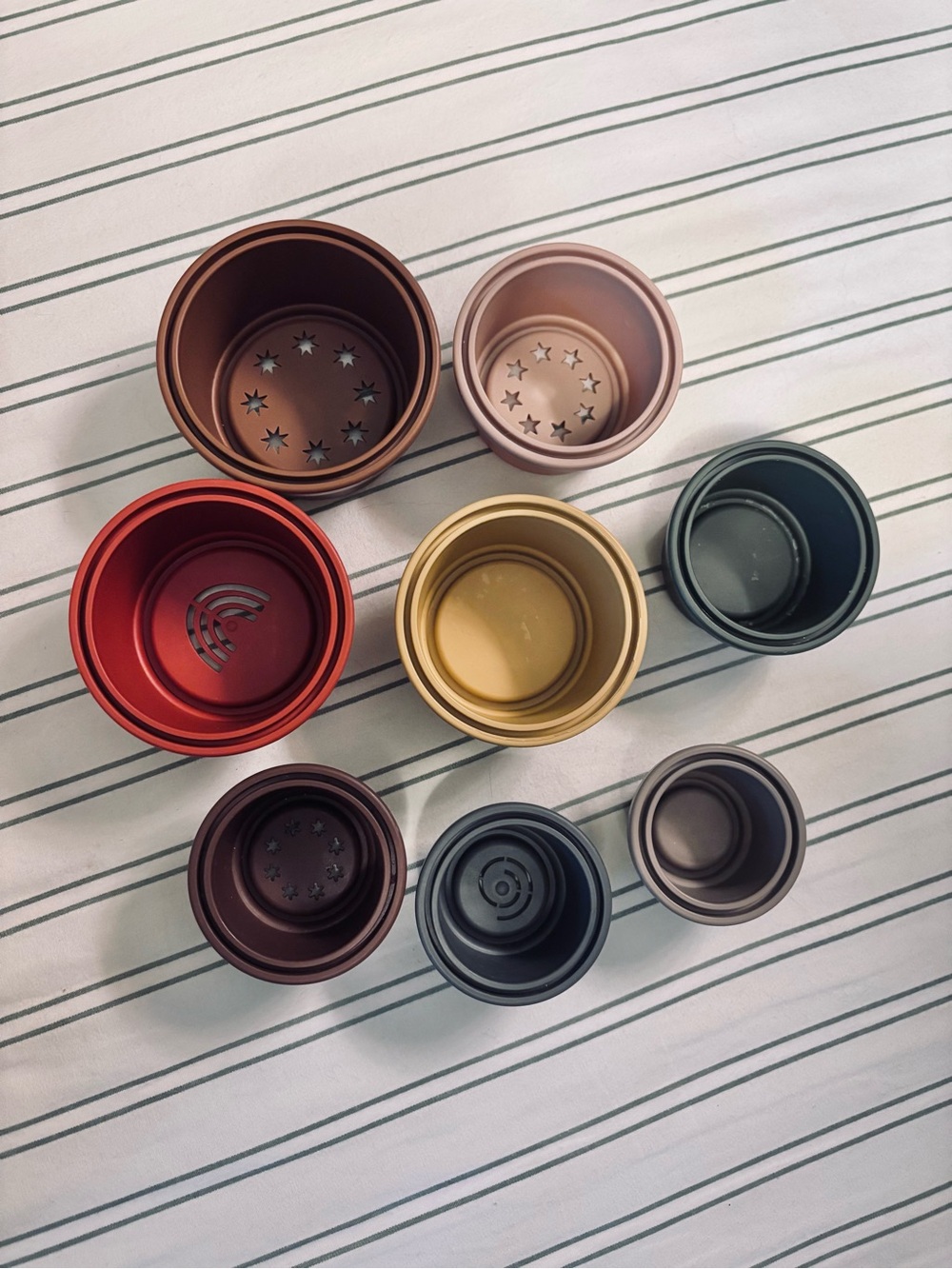 Mushie Stacking Cups- Multicolor Set